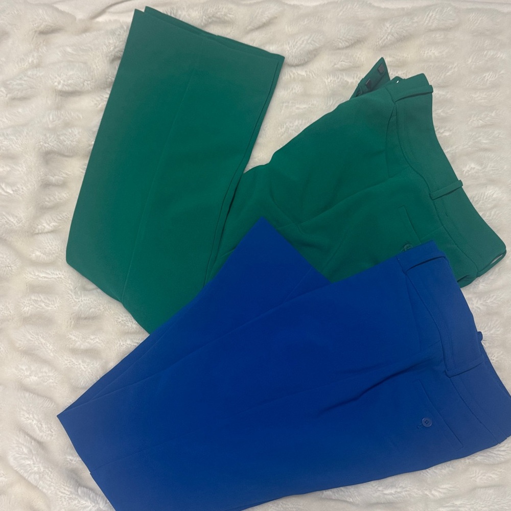 Stylish Green and Blue Women's Pants